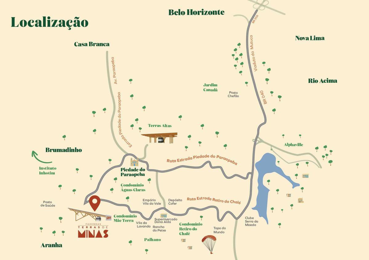 Lote, Piedade do Paraopeba, 0 Quarto, 0 Vaga