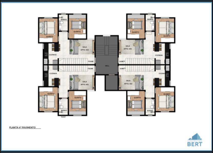Apartamento, Copacabana, 2 Quartos, 1 Vaga