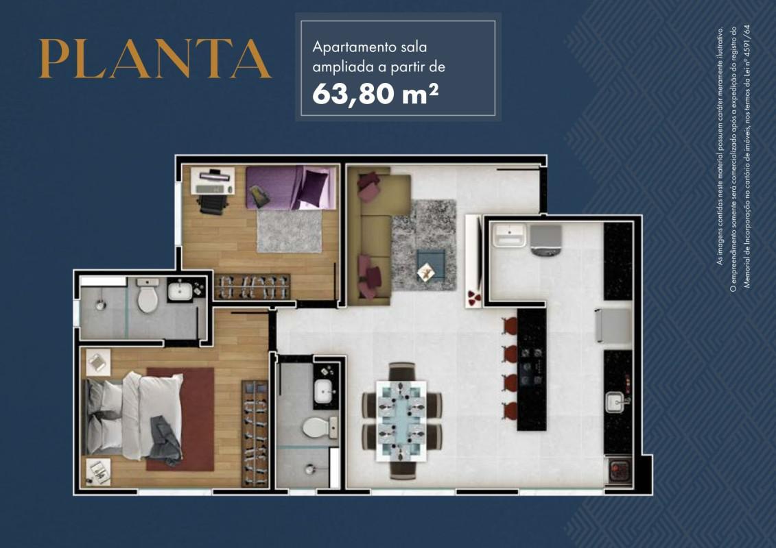 Apartamento, Alto Caiçaras, 2 Quartos, 1 Vaga, 1 Suíte