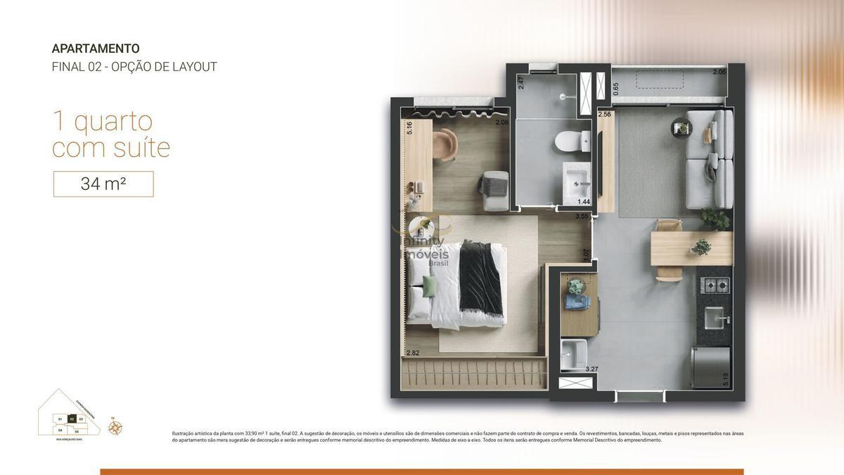 Apartamento, Santo Agostinho, 2 Quartos