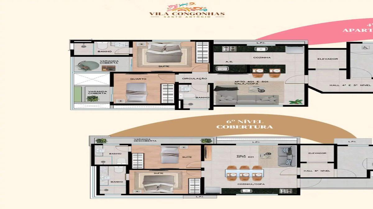 Apartamento, Santo Antônio, 2 Quartos, 1 Vaga, 1 Suíte