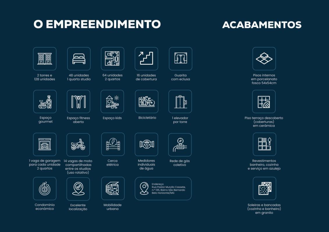 Apartamento, São Bernardo, 2 Quartos, 1 Vaga
