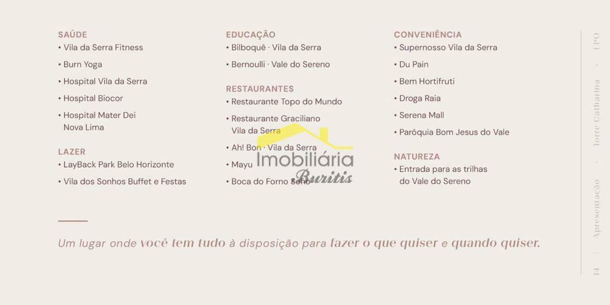 Cobertura, Vila da Serra, 2 Quartos, 4 Vagas, 2 Suítes