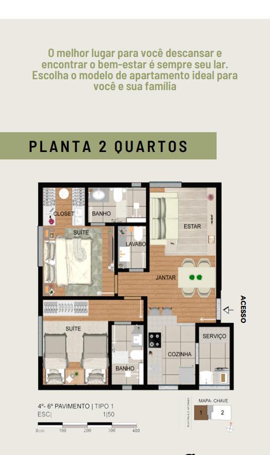 Apartamento, Santo Antônio, 3 Quartos, 2 Vagas, 1 Suíte