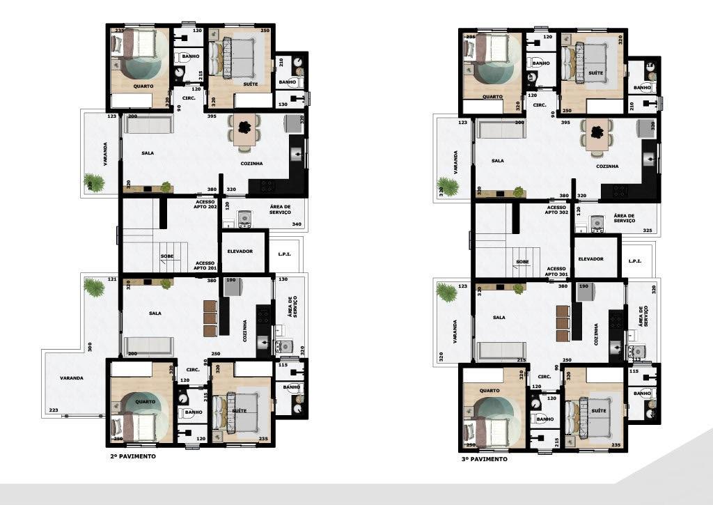 Apartamento, Santa Branca, 2 Quartos, 1 Vaga, 1 Suíte
