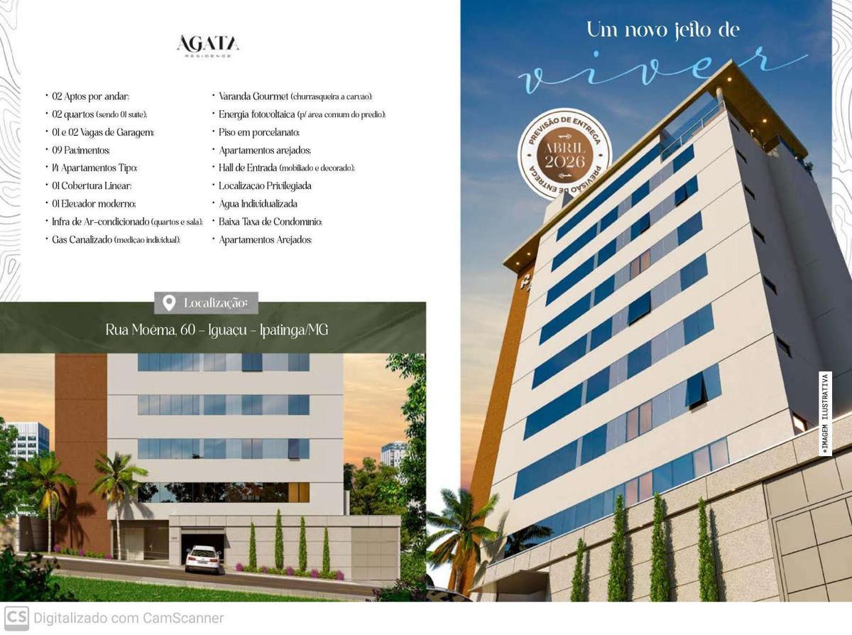 Apartamento, Iguaçu, 2 Quartos, 1 Vaga, 1 Suíte
