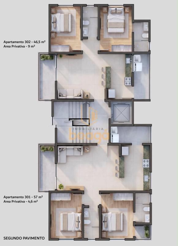 Apartamento, Santa Mônica, 2 Quartos, 1 Vaga, 1 Suíte
