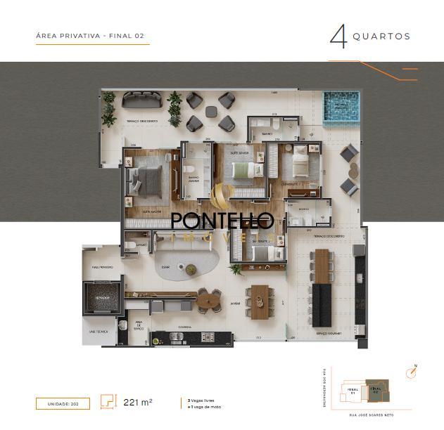 Apartamento, Liberdade, 4 Quartos, 3 Vagas, 2 Suítes