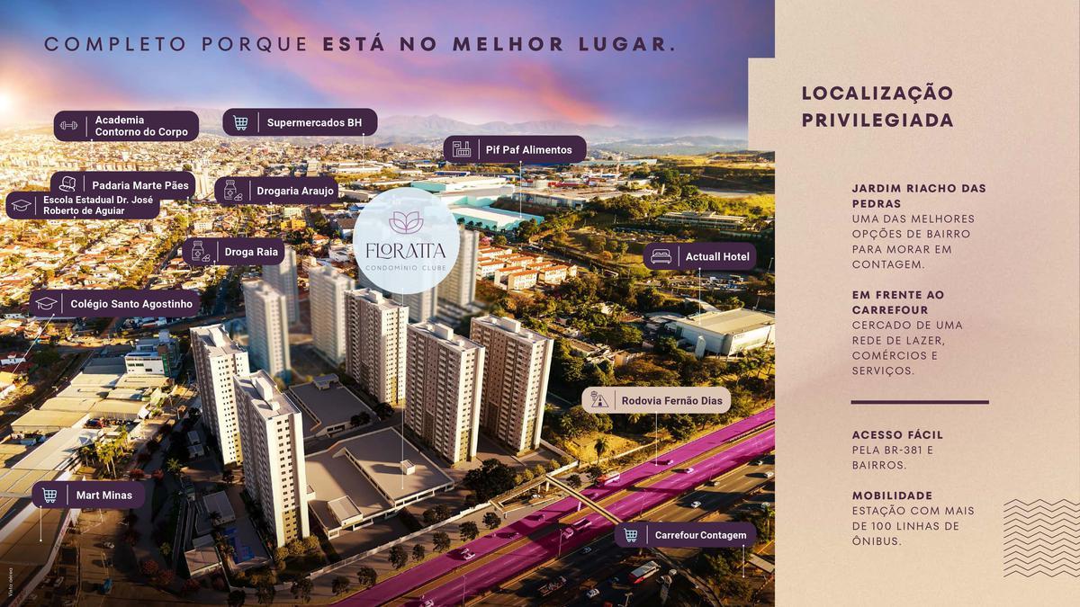 Apartamento, Jardim Riacho das Pedras, 2 Quartos, 1 Vaga