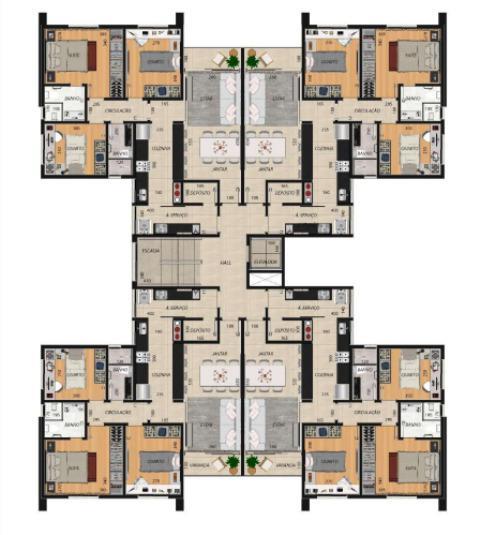 Apartamento, Filadélfia, 3 Quartos, 2 Vagas, 1 Suíte