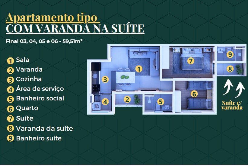 Apartamento, Castelo, 2 Quartos, 2 Vagas, 1 Suíte