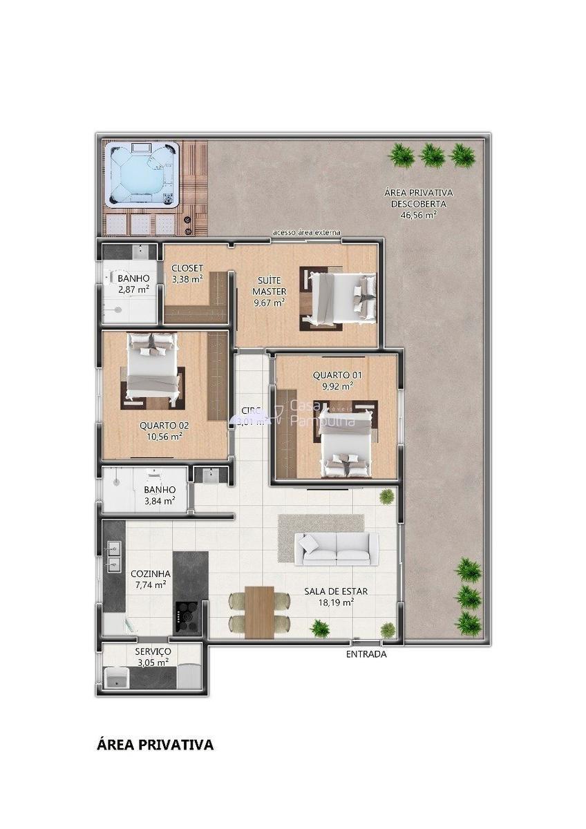 Apartamento, Názia, 3 Quartos, 2 Vagas, 1 Suíte