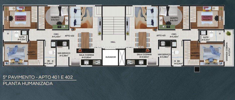 Apartamento, Flamengo, 3 Quartos, 2 Vagas, 1 Suíte