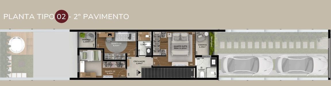 Casa, Céu Azul, 3 Quartos, 2 Vagas, 1 Suíte