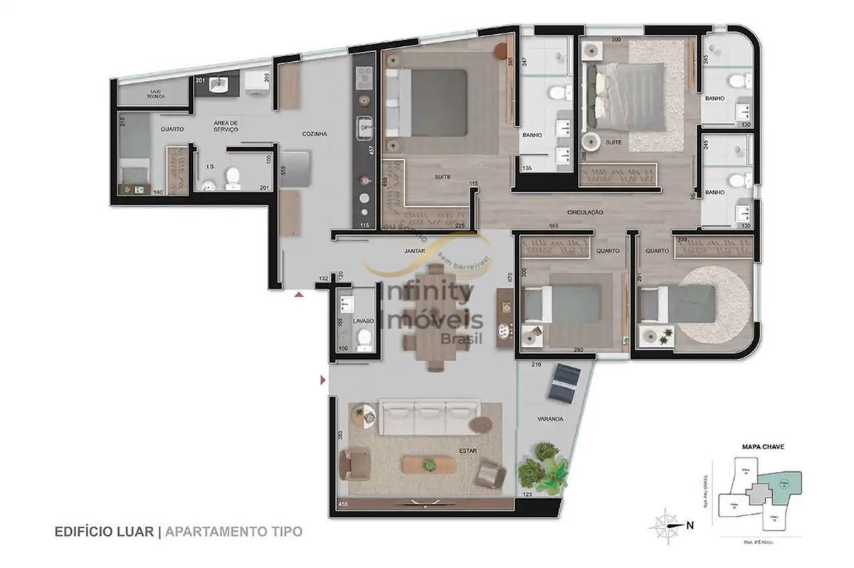 Apartamento, Vale do Sereno, 4 Quartos