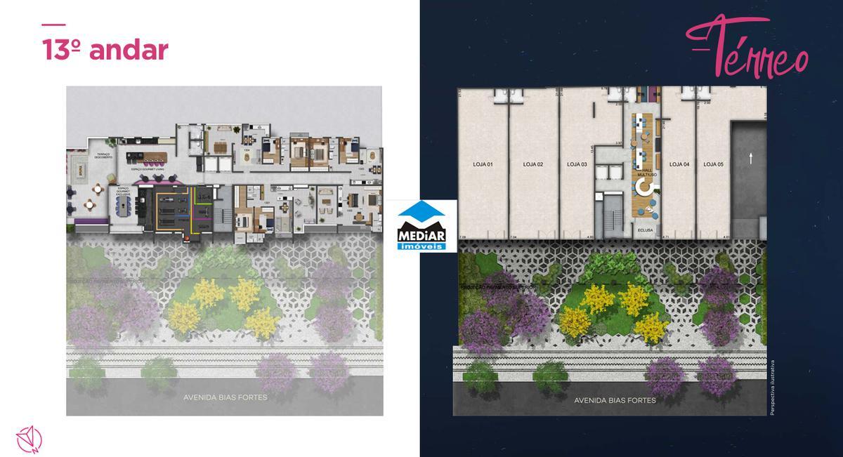 Apartamento, Lourdes, 0 Quarto, 0 Vaga