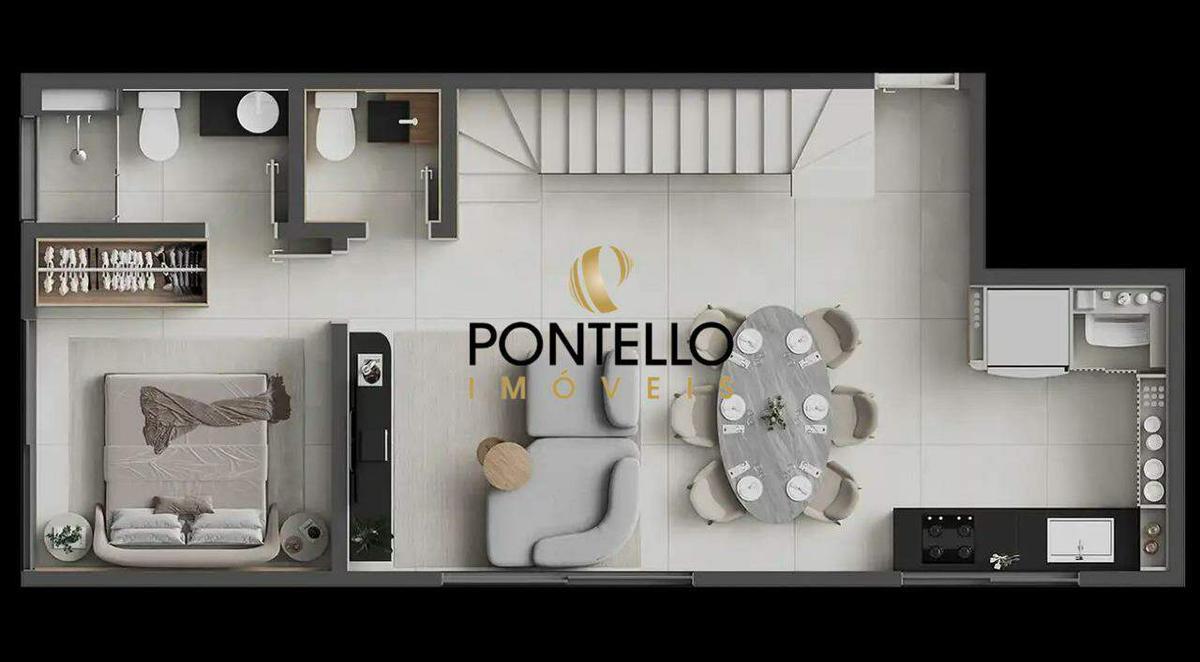 Apartamento, Centro, 1 Quarto, 0 Vaga