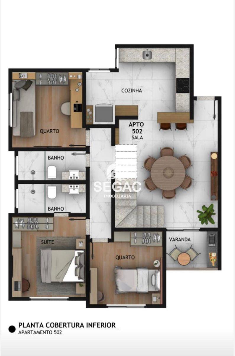 Apartamento, Eldorado, 3 Quartos, 2 Vagas, 1 Suíte