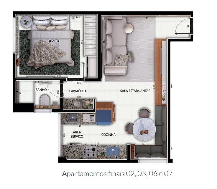 Apartamento, Cidade Nova, 1 Quarto, 1 Vaga, 1 Suíte
