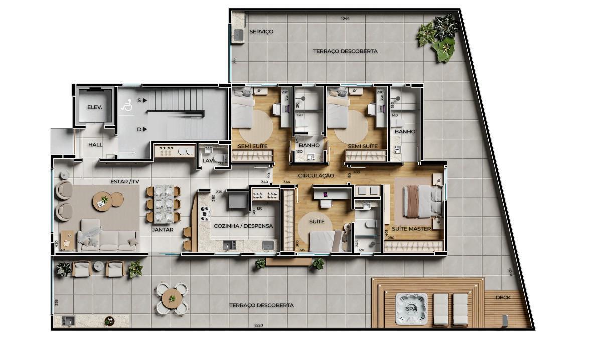 Apartamento, Santa Inês, 4 Quartos, 2 Vagas, 2 Suítes