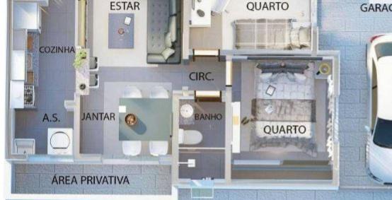 Apartamento, Minaslândia (p Maio), 2 Quartos, 2 Vagas