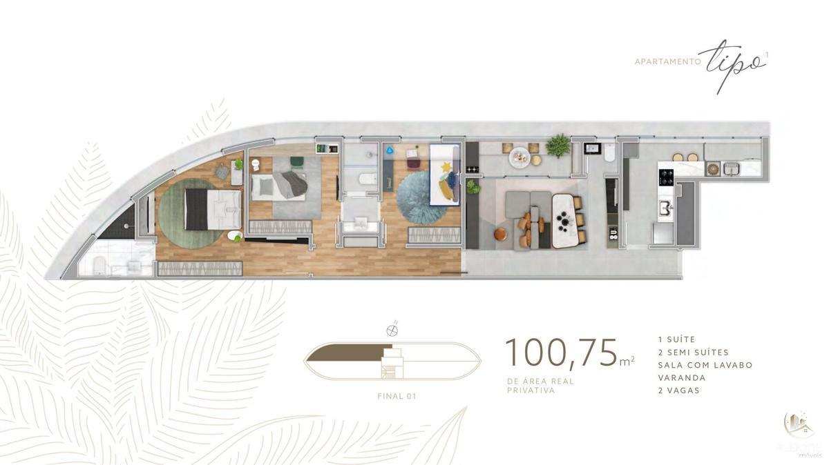 Apartamento, Vale do Sereno, 3 Quartos, 3 Vagas, 2 Suítes