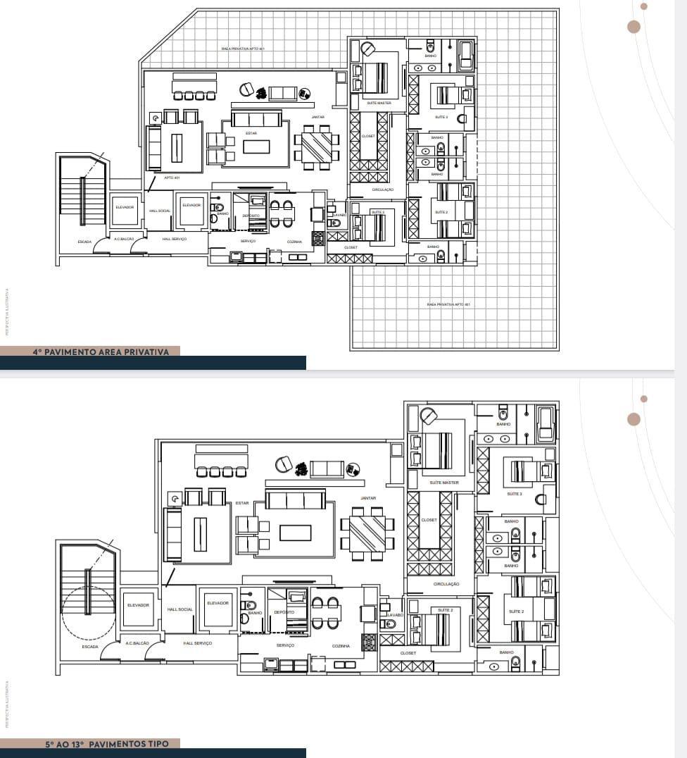 Apartamento, Santa Lúcia, 4 Quartos, 4 Vagas, 4 Suítes