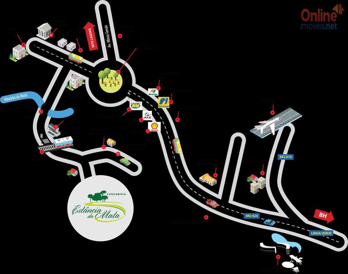 Lote em Condomínio, Zona Rural, 1 Quarto, 0 Vaga, 0 Suíte