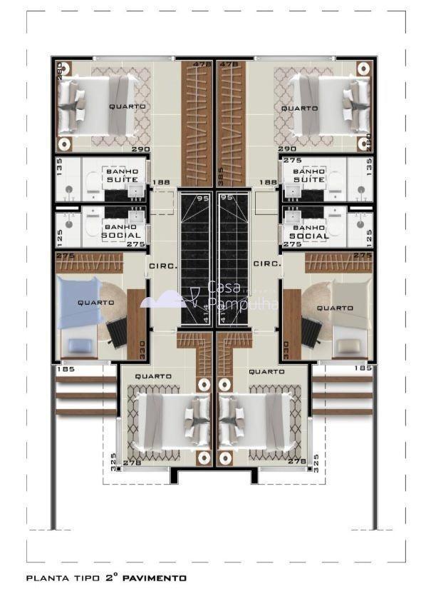 Casa, Santa Amélia, 3 Quartos, 2 Vagas, 1 Suíte