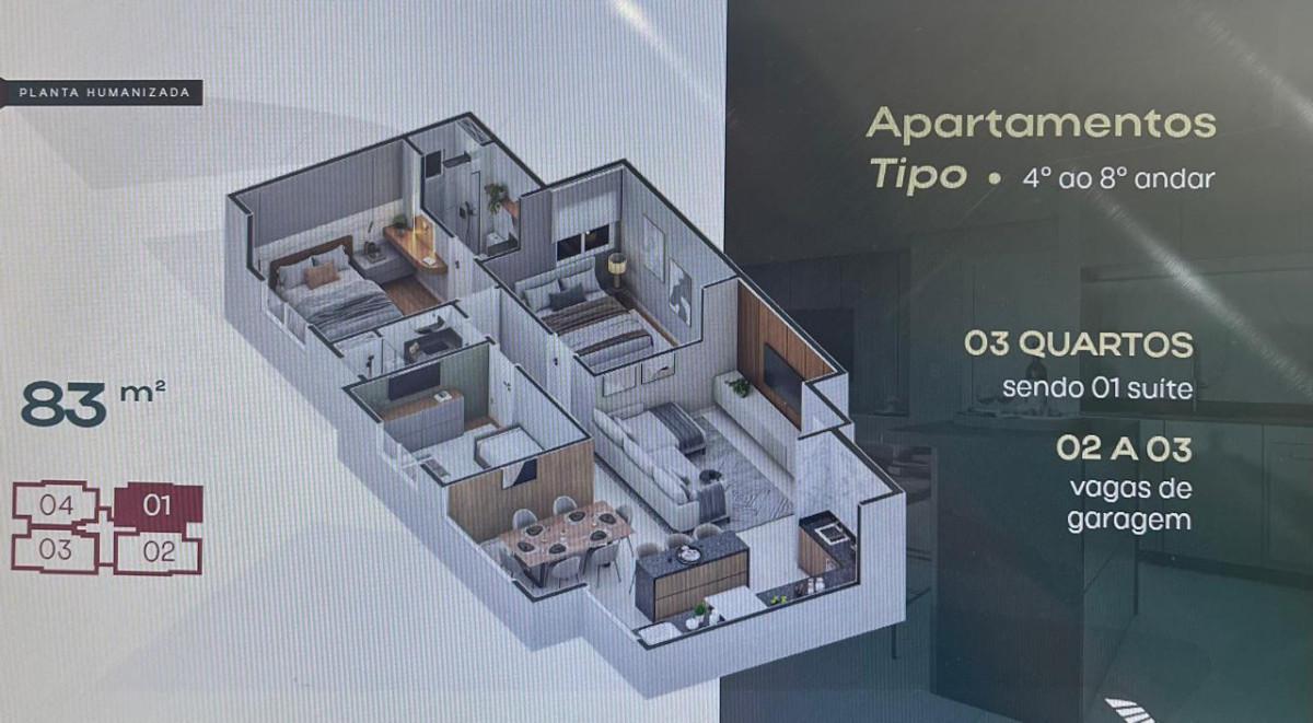Apartamento, Coração Eucarístico, 3 Quartos, 2 Vagas, 1 Suíte