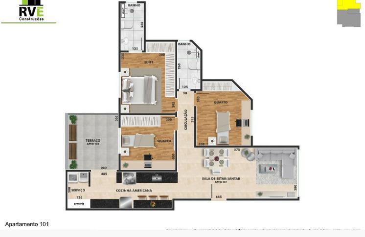 Apartamento, Salgado Filho, 3 Quartos, 2 Vagas, 1 Suíte
