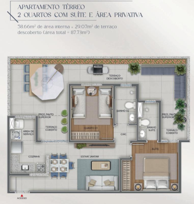 Apartamento, Coração Eucarístico, 3 Quartos, 2 Vagas, 1 Suíte