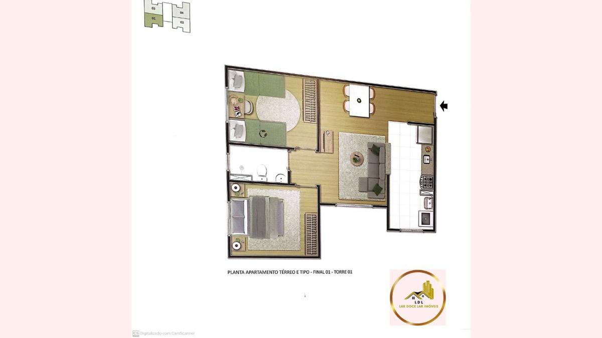 Apartamento, Borba Gato, 2 Quartos, 1 Vaga