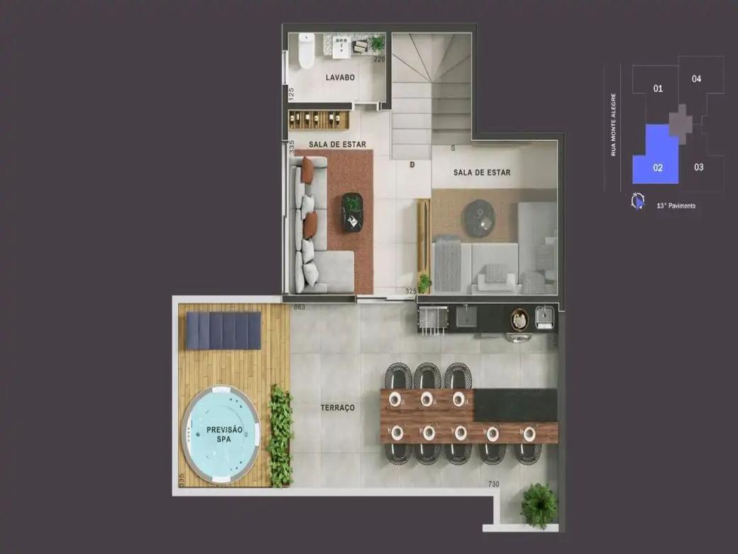 Cobertura, São Lucas, 2 Quartos, 3 Vagas, 1 Suíte