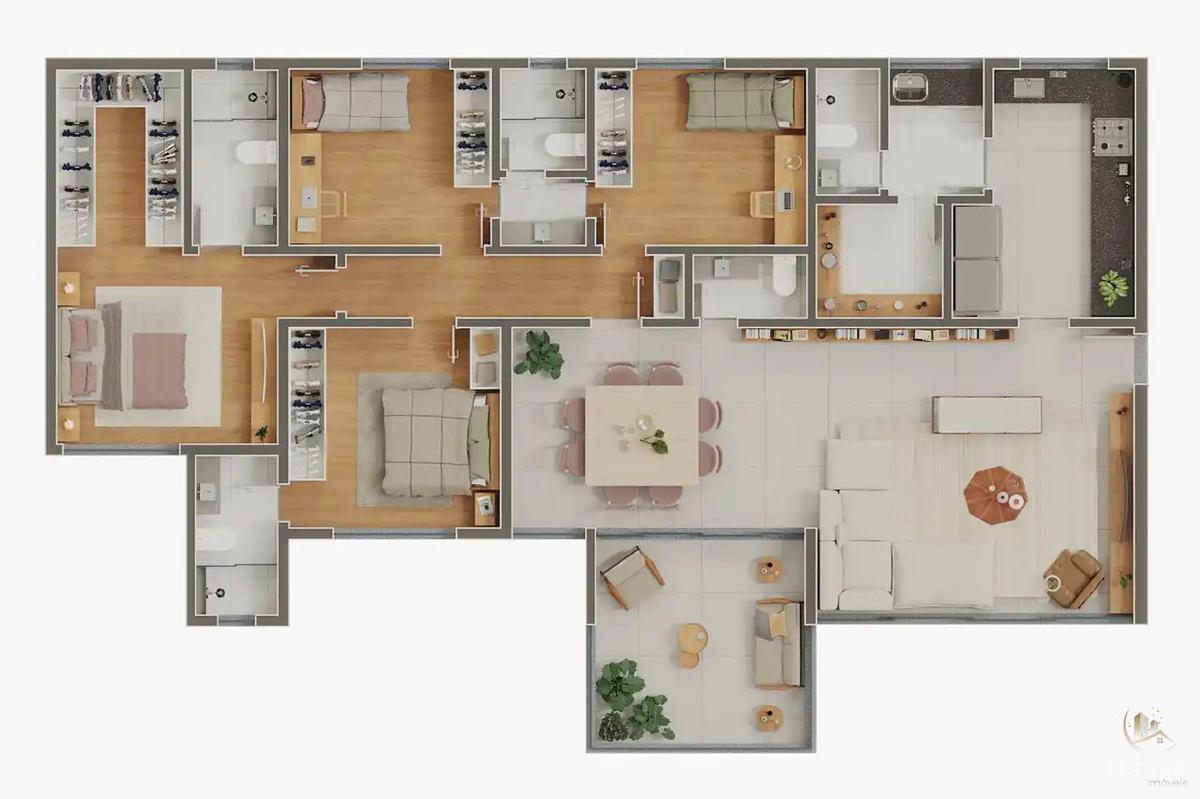 Apartamento, Santa Lúcia, 3 Quartos, 3 Vagas, 1 Suíte