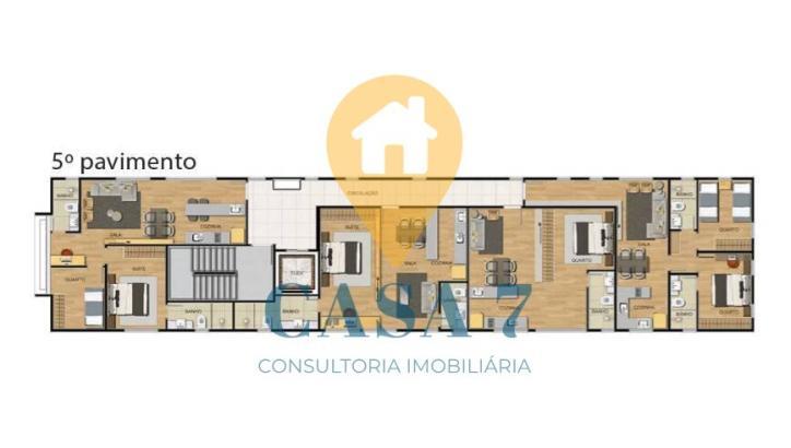 Apartamento, Funcionários, 2 Quartos, 0 Vaga, 1 Suíte