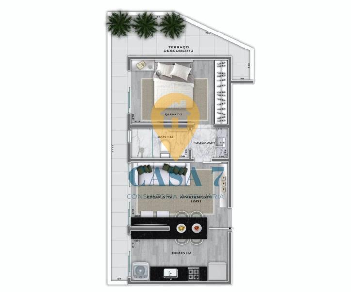 Apartamento, Lourdes, 3 Quartos, 0 Vaga, 1 Suíte