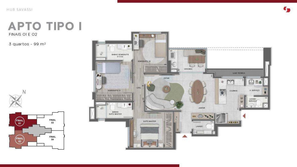 Apartamento, Savassi, 3 Quartos, 1 Vaga, 1 Suíte