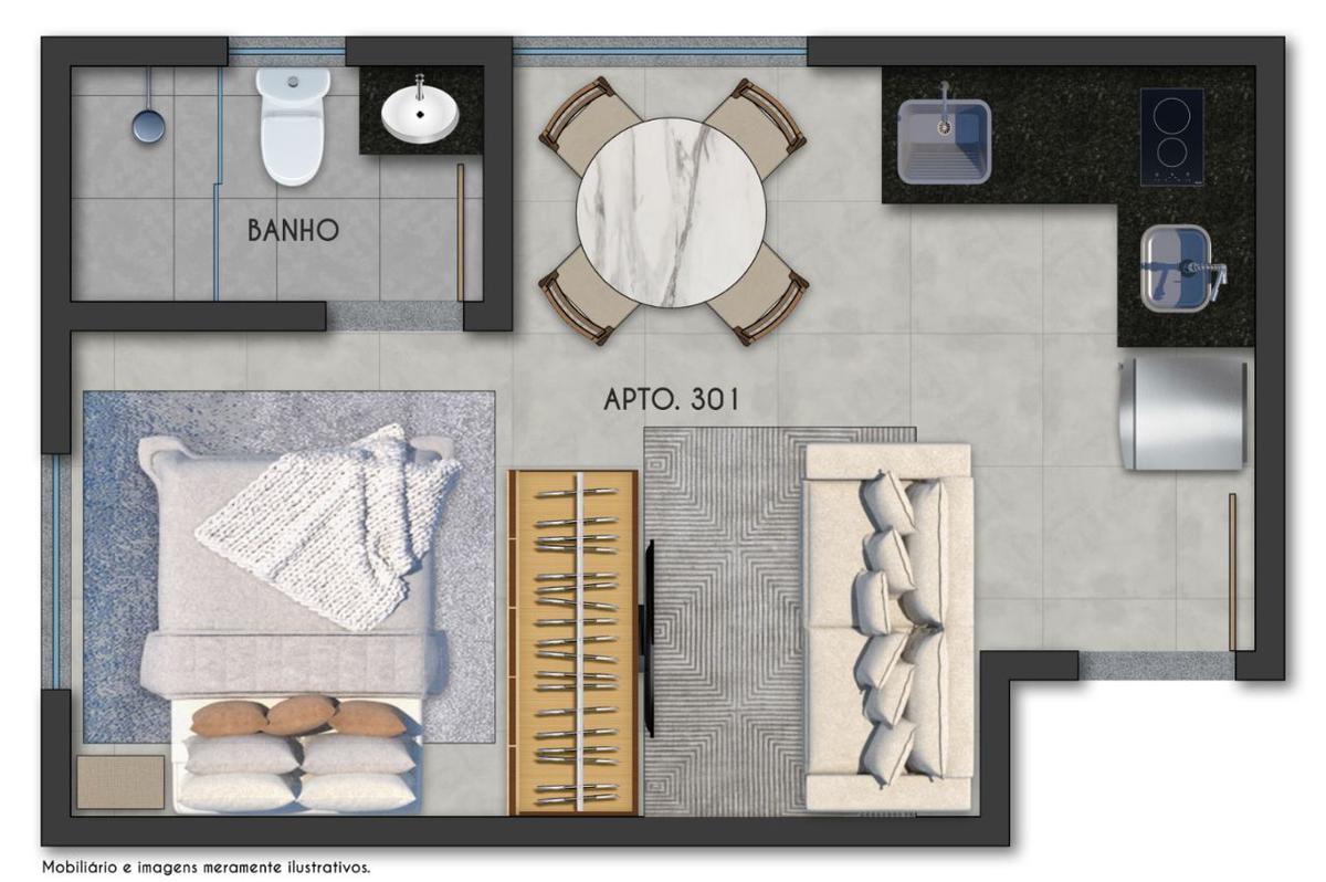 Apartamento, São Lucas, 1 Quarto
