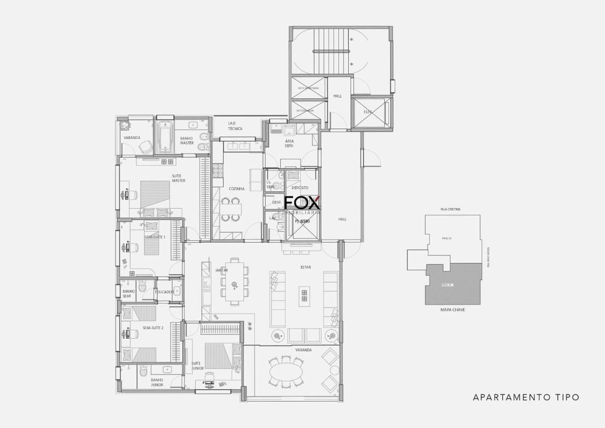 Apartamento, Sion, 4 Quartos, 3 Vagas, 2 Suítes