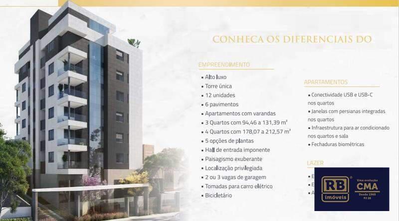 Cobertura, Carmo, 4 Quartos, 3 Vagas, 4 Suítes