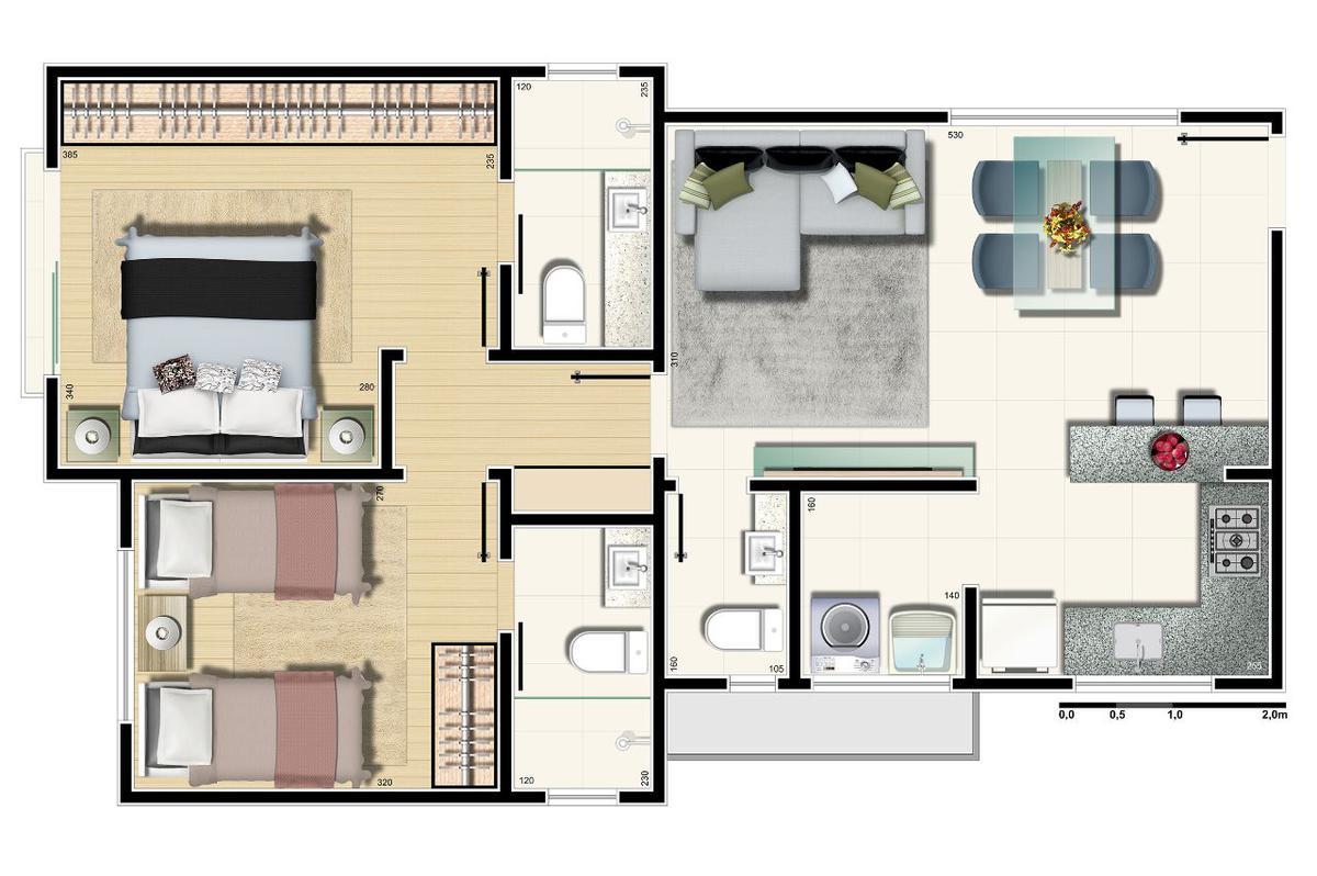 Apartamento, Sion, 2 Quartos, 2 Vagas, 2 Suítes