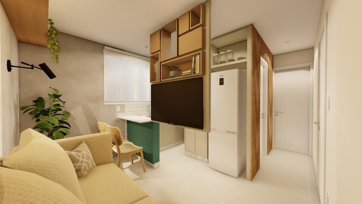 Apartamento, Pedro II, 2 Quartos, 0 Vaga