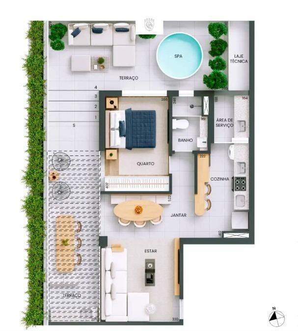 Apartamento, Savassi, 1 Quarto, 1 Vaga