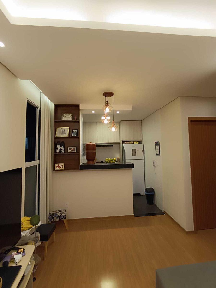 Apartamento, Urca (justinópolis), 2 Quartos, 1 Vaga