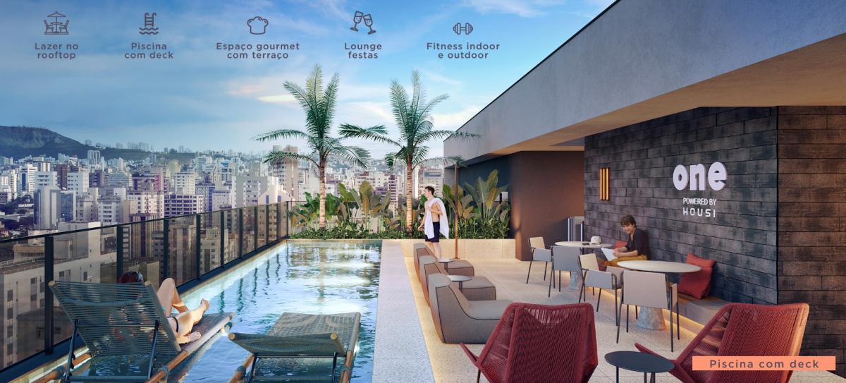 Apartamento, Lourdes, 1 Quarto, 1 Vaga