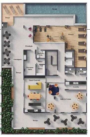 Apartamento, Lourdes, 3 Quartos, 2 Vagas, 1 Suíte