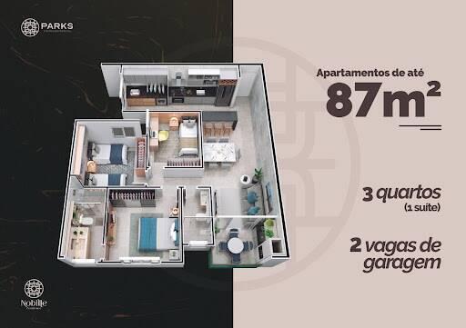 Apartamento, Cidade Nobre, 3 Quartos, 2 Vagas, 1 Suíte