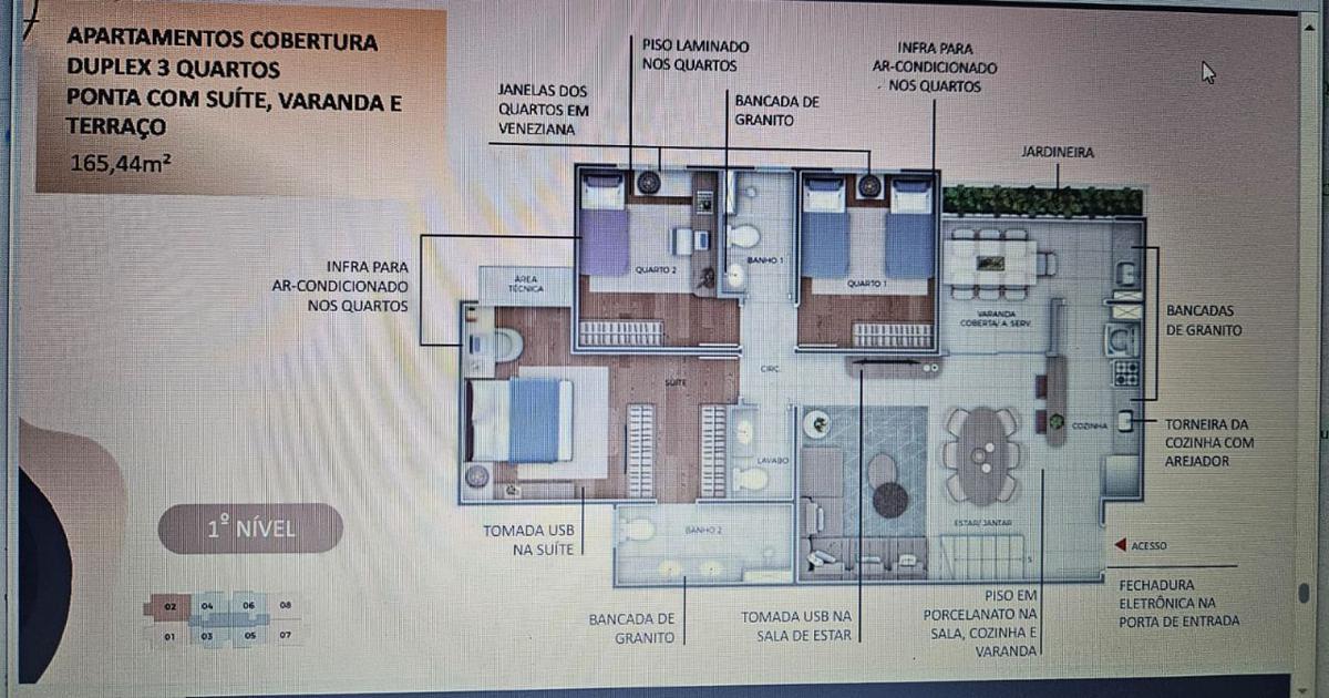Apartamento, Jaraguá, 2 Quartos, 1 Vaga, 1 Suíte