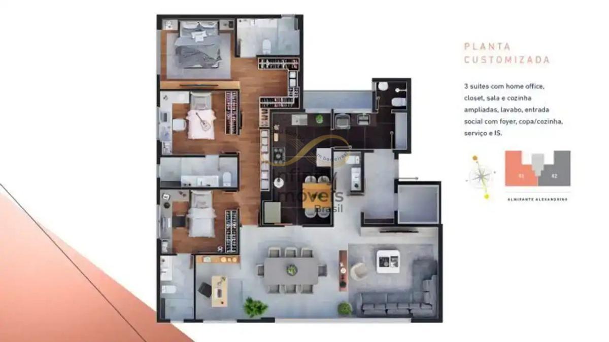 Apartamento, Gutierrez, 4 Quartos